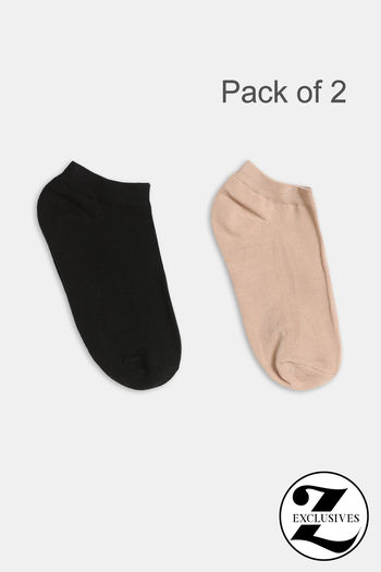 Buy Zivame Ankle Length Socks (Pack of 2) - Multicolor